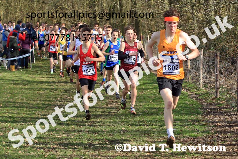 Boys Under-15s 2022 CAU Inter Counties Cross Country, Prestwold Hall, Loughborough.  Photo: David T. Hewitson/Sports for All Pics